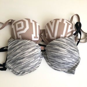 PINK “t-shirt” bras